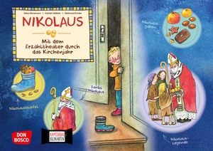 Hebert, Esther / Gesa Rensmann. Nikolaus. Kamishibai Bildkartenset. - Entdecken - Erzählen - Begreifen: Das Kirchenjahr.. Don Bosco Medien GmbH, 2017.
