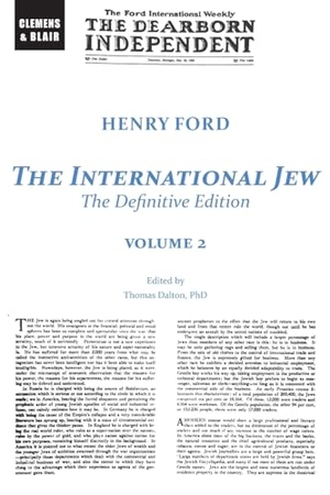 Ford, Henry. The International Jew - The Definitive Edition (Volume Two). Clemens & Blair, LLC, 2023.