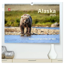 Alaska 2025 Wildes Land am Ende der Welt (hochwertiger Premium Wandkalender 2025 DIN A2 quer), Kunstdruck in Hochglanz
