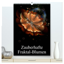 Zauberhafte Fraktal-Blumen (hochwertiger Premium Wandkalender 2024 DIN A2 hoch), Kunstdruck in Hochglanz