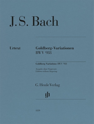 Bach, Johann Sebastian. Goldberg-Variationen BWV 988 - Urtextausgabe ohne Fingersatz. Henle, G. Verlag, 2009.
