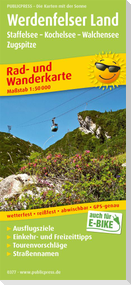 Werdenfelser Land, Staffelsee - Kochelsee - Walchensee - Zugspitze 1:50 000