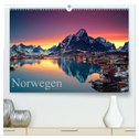 Norwegen (hochwertiger Premium Wandkalender 2025 DIN A2 quer), Kunstdruck in Hochglanz