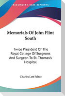 Memorials Of John Flint South