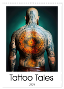Tattoo Tales (Wall Calendar 2024 DIN A3 portrait), CALVENDO 12 Month Wall Calendar