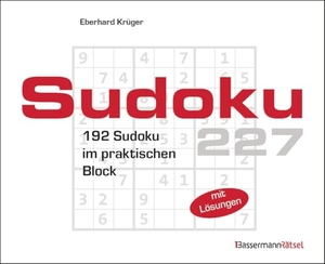 Krüger, Eberhard. Sudokublock 227 (5 Exemplare à 2,99 EUR) - 192 Sudoku im praktischen Block. Bassermann, Edition, 2025.