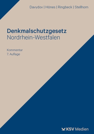 Davydov, Dimitrij / Hönes, Ernst R et al. Denkmalschutzgesetz Nordrhein-Westfalen. Kommunal-u.Schul-Verlag, 2023.