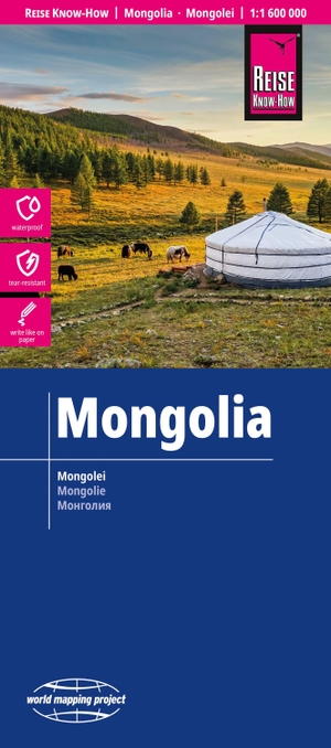 Reise Know-How Mongolei | Mongolia (1:1.600.000) - world mapping project. Reise Know-How Rump GmbH, 2026.