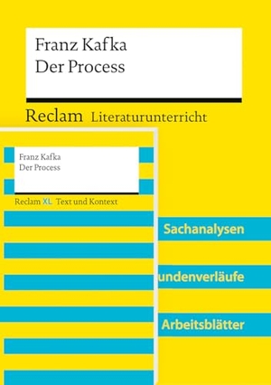 Kafka, Franz / Barbara Häckl. Paket für Lehrkräfte "Franz Kafka: Der Process" (Textausgabe und Lehrerband). 2 Bände eingeschweißt - Praktisches Bundle mit Primärtext und Unterrichtsmaterialien. Reclam Philipp Jun., 2025.