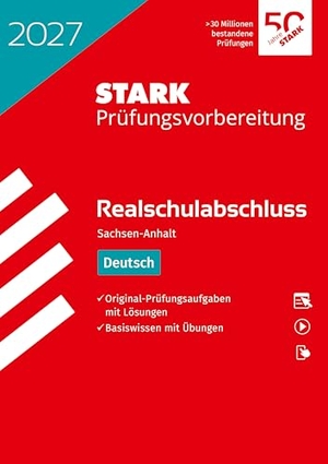 STARK Deutsch - MSA (Mittlerer Schulabschluss) 2027 Sachsen-Anhalt - Prüfungsvorbereitung. Stark Verlag GmbH, 2026.