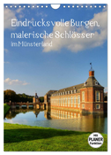 Eindrucksvolle Burgen, malerische Schlösser im Münsterland (Wandkalender 2024 DIN A4 hoch), CALVENDO Monatskalender