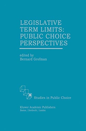 Grofman, Bernard (Hrsg.). Legislative Term Limits: Public Choice Perspectives. Springer Netherlands, 2011.