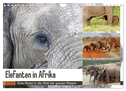 Elefanten in Afrika (Wandkalender 2025 DIN A4 quer), CALVENDO Monatskalender