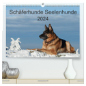 Schäferhunde Seelenhunde (hochwertiger Premium Wandkalender 2024 DIN A2 quer), Kunstdruck in Hochglanz