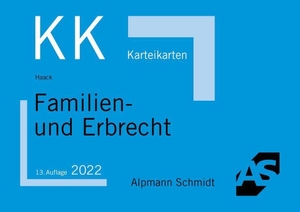 Haack, Claudia. Karteikarten Familien- und Erbrecht. Alpmann Schmidt, 2022.