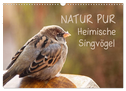 NATUR PUR Heimische Singvögel (Wandkalender 2025 DIN A3 quer), CALVENDO Monatskalender