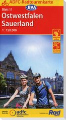ADFC-Radtourenkarte 11 Ostwestfalen Sauerland 1:150.000, reiß- und wetterfest, E-Bike geeignet, GPS-Tracks Download