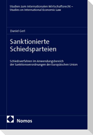 Sanktionierte Schiedsparteien