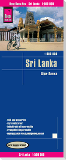 Reise Know-How Landkarte Sri Lanka  1  :500.000