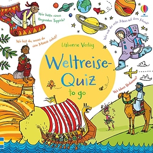 Tudhope, Simon. Weltreise-Quiz to go. Usborne Verlag, 2016.