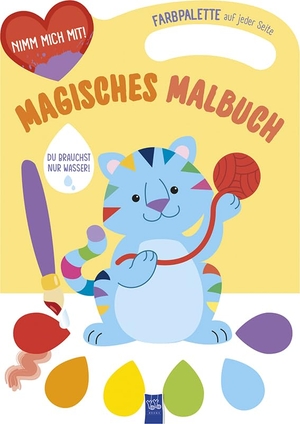 Magisches Malbuch - Cover gelb (Katze). Yo Yo Books, 2024.