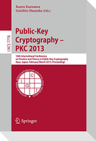 Public-Key Cryptography -- PKC 2013