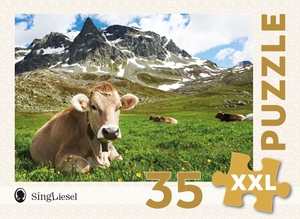 SingLiesel Verlag (Hrsg.). Demenz-Puzzle: Alpen. Das Demenz-Puzzle-Spiel mit 35 Puzzle-Teilen im XXL-Format. - Der Puzzle-Spiele-Spaß bei Demenz. Ideal als Geschenk, Aktivierung und Beschäftigung bei Demenz.. Singliesel GmbH, 2023.