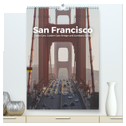 San Francisco - Cable Cars, Golden Gate Bridge und Lombard Street (hochwertiger Premium Wandkalender 2024 DIN A2 hoch), Kunstdruck in Hochglanz
