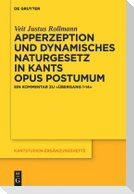 Apperzeption und dynamisches Naturgesetz in Kants Opus postumum