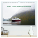 Bergen - Kirkenes - Bergen mit dem Postschiff (hochwertiger Premium Wandkalender 2025 DIN A2 quer), Kunstdruck in Hochglanz
