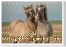 Mit Pferden durch´s Jahr (Tischkalender 2025 DIN A5 quer), CALVENDO Monatskalender