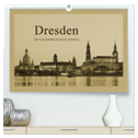 Dresden - Ein Kalender im Zeitungsstil (hochwertiger Premium Wandkalender 2025 DIN A2 quer), Kunstdruck in Hochglanz