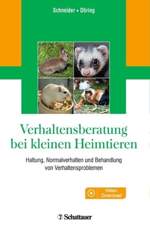 Schneider, Barbara / Dorothea Döring. Verhaltensberatung bei kleinen Heimtieren - Haltung, Normalverhalten und Behandlung von Verhaltensproblemen. Schattauer GmbH, 2017.