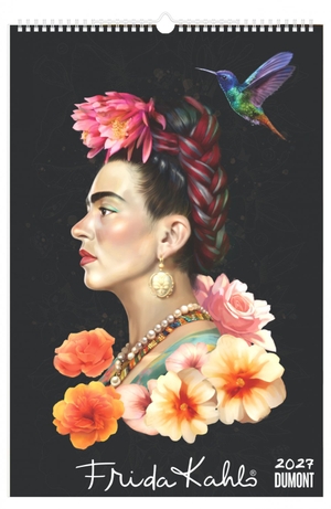 Neumann Verlage GmbH & Co KG (Hrsg.). Frida Kahlo Wandkalender 2027 - Wandkalender 33x49,5 cm mit ikonischen Motiven, deutschem Kalendarium und Spiralbindung. DuMont Kalenderverlag, 2026.