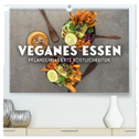 Veganer Essen - Pflanzenbasierte Köstlichkeiten (hochwertiger Premium Wandkalender 2024 DIN A2 quer), Kunstdruck in Hochglanz
