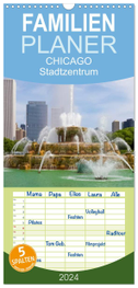 Familienplaner 2024 - CHICAGO Stadtzentrum mit 5 Spalten (Wandkalender, 21 x 45 cm) CALVENDO