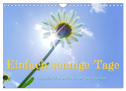 Einfach sonnige Tage (Wandkalender 2024 DIN A4 quer), CALVENDO Monatskalender