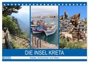 Die Insel Kreta - Städte, Schluchten und Meer (Tischkalender 2024 DIN A5 quer), CALVENDO Monatskalender