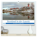 Seenland in der Lausitz (hochwertiger Premium Wandkalender 2024 DIN A2 quer), Kunstdruck in Hochglanz