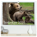 Tierbabys 2025 (hochwertiger Premium Wandkalender 2025 DIN A2 quer), Kunstdruck in Hochglanz
