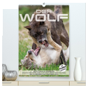 Emotionale Momente: Der Wolf. (hochwertiger Premium Wandkalender 2024 DIN A2 hoch), Kunstdruck in Hochglanz