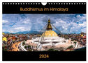 Buddhismus im Himalaya (Wandkalender 2024 DIN A4 quer), CALVENDO Monatskalender
