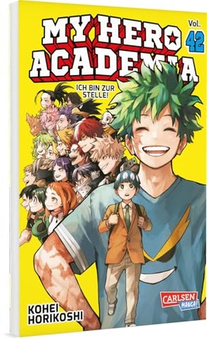 Horikoshi, Kohei. My Hero Academia 42 - Abenteuer und Action in der Superheldenschule | Mit Glow-in-the-Dark-Effekt auf dem Cover - nur in der 1. Auflage!. Carlsen Verlag GmbH, 2025.