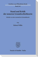 Stand und Kritik der neueren Grundrechtstheorie.
