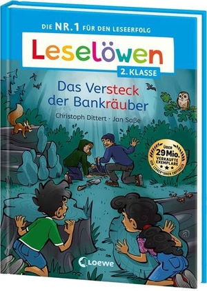Dittert, Christoph. Leselöwen 2. Klasse - Das Versteck der Bankräuber - Die Nr. 1 für den Leseerfolg - Mit Leselernschrift ABeZeh - Erstlesebuch für Kinder ab 7 Jahren. Loewe Verlag GmbH, 2026.