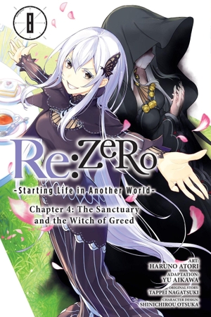 Jeremiah, Bourque / Atori, Haruno et al. Re:ZERO -Starting Life in Another World-, Chapter 4: The Sanctuary and the Witch of Greed, Vol. 8 (manga). Little, Brown & Company, 2024.