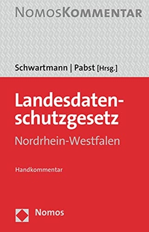 Schwartmann, Rolf / Heinz-Joachim Pabst (Hrsg.). Landesdatenschutzgesetz Nordrhein-Westfalen - Handkommentar. Nomos Verlags GmbH, 2020.