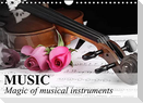 Music Magic of musical instruments (Wall Calendar 2022 DIN A4 Landscape)