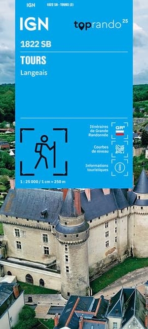 1822SB Tours Langeais - 1:25000. IGN Frankreich, 2026.