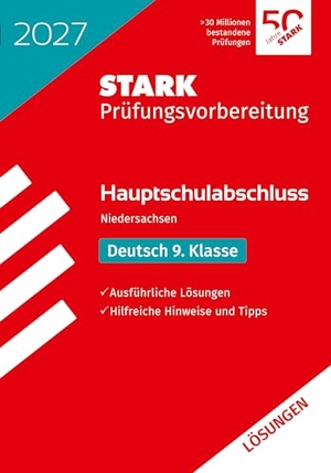 STARK Lösungen zu Deutsch 9. Klasse - Hauptschulabschluss 2027 Niedersachsen - Prüfungsvorbereitung. Stark Verlag GmbH, 2026.